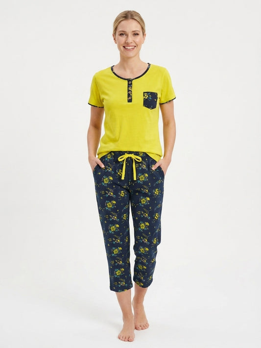 Womens Capri Pyjama Set