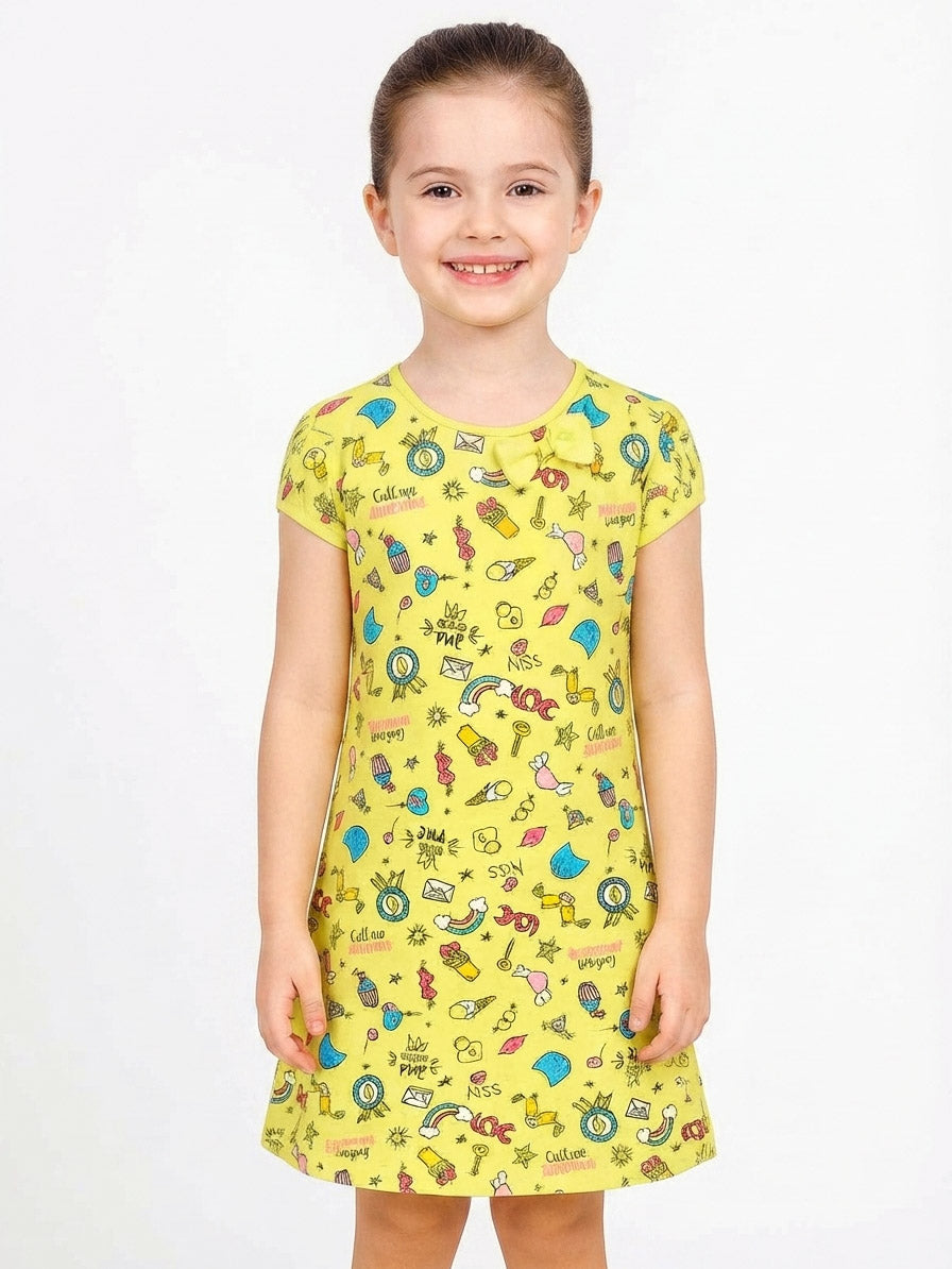 Girls Printed Dress