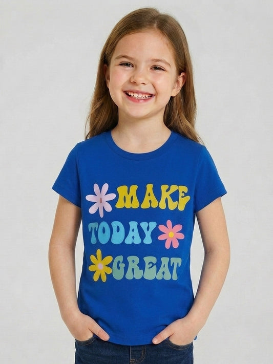 Girls T Shirt Blue