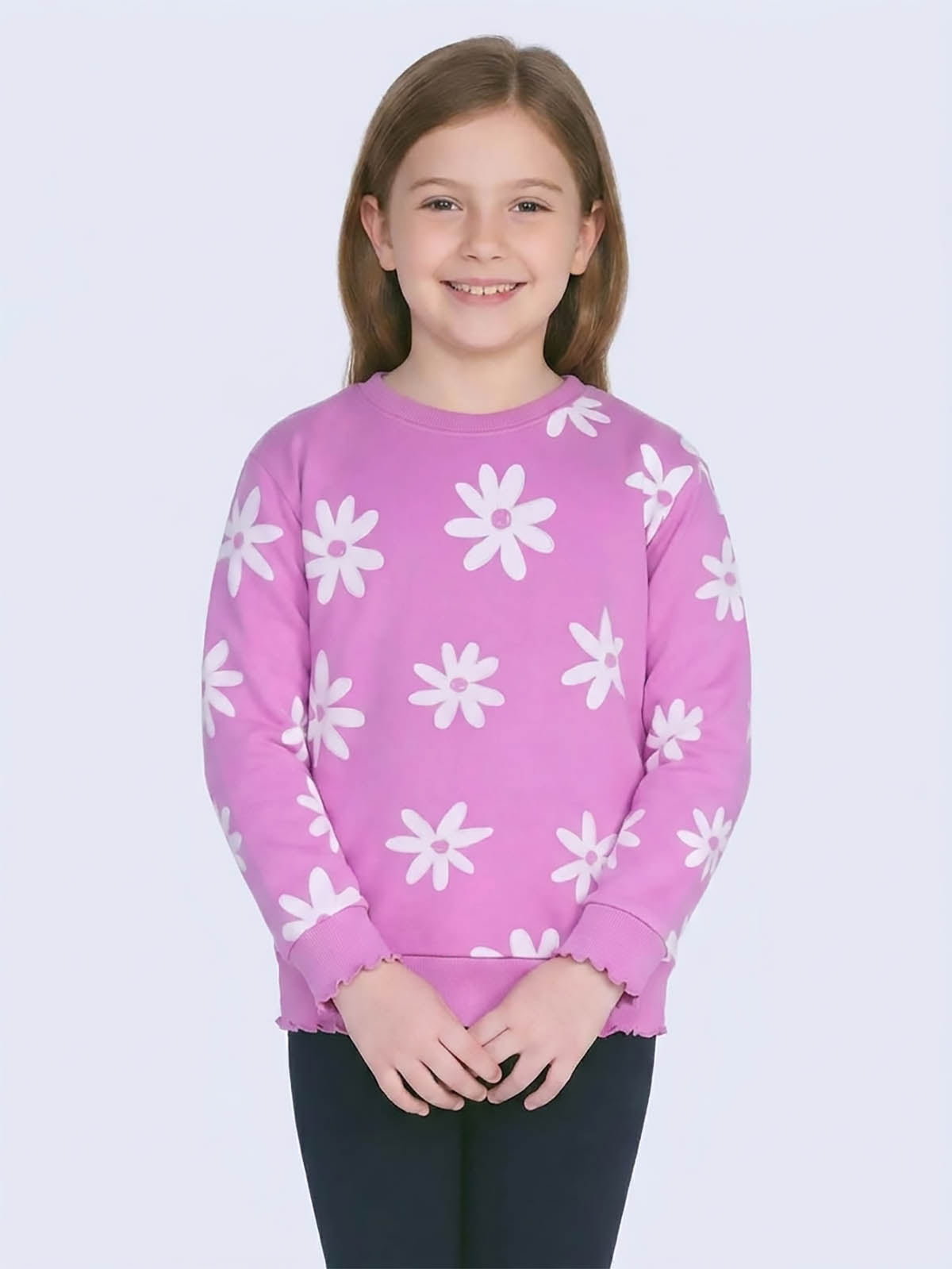 Girls Printed pullover Sweatshirt