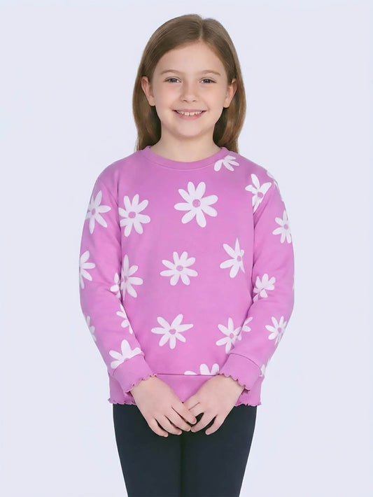 Girls Printed pullover Sweatshirt