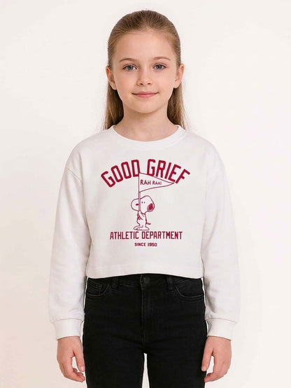 Girls Cropped Sweatshirt