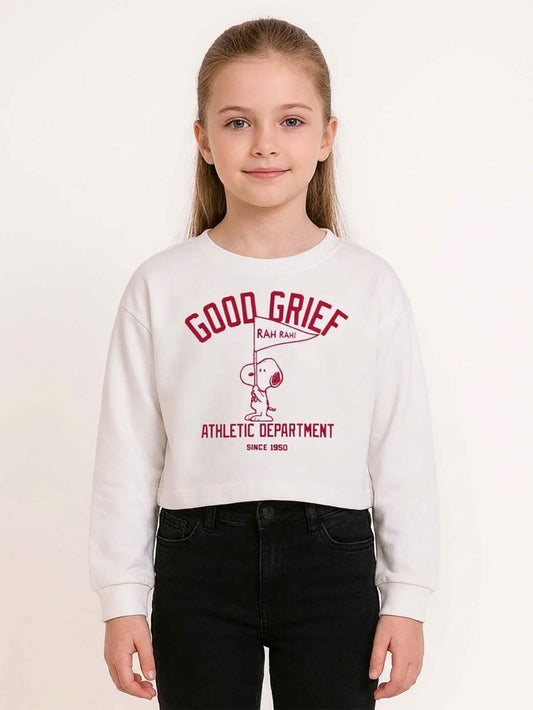 Girls Cropped Sweatshirt
