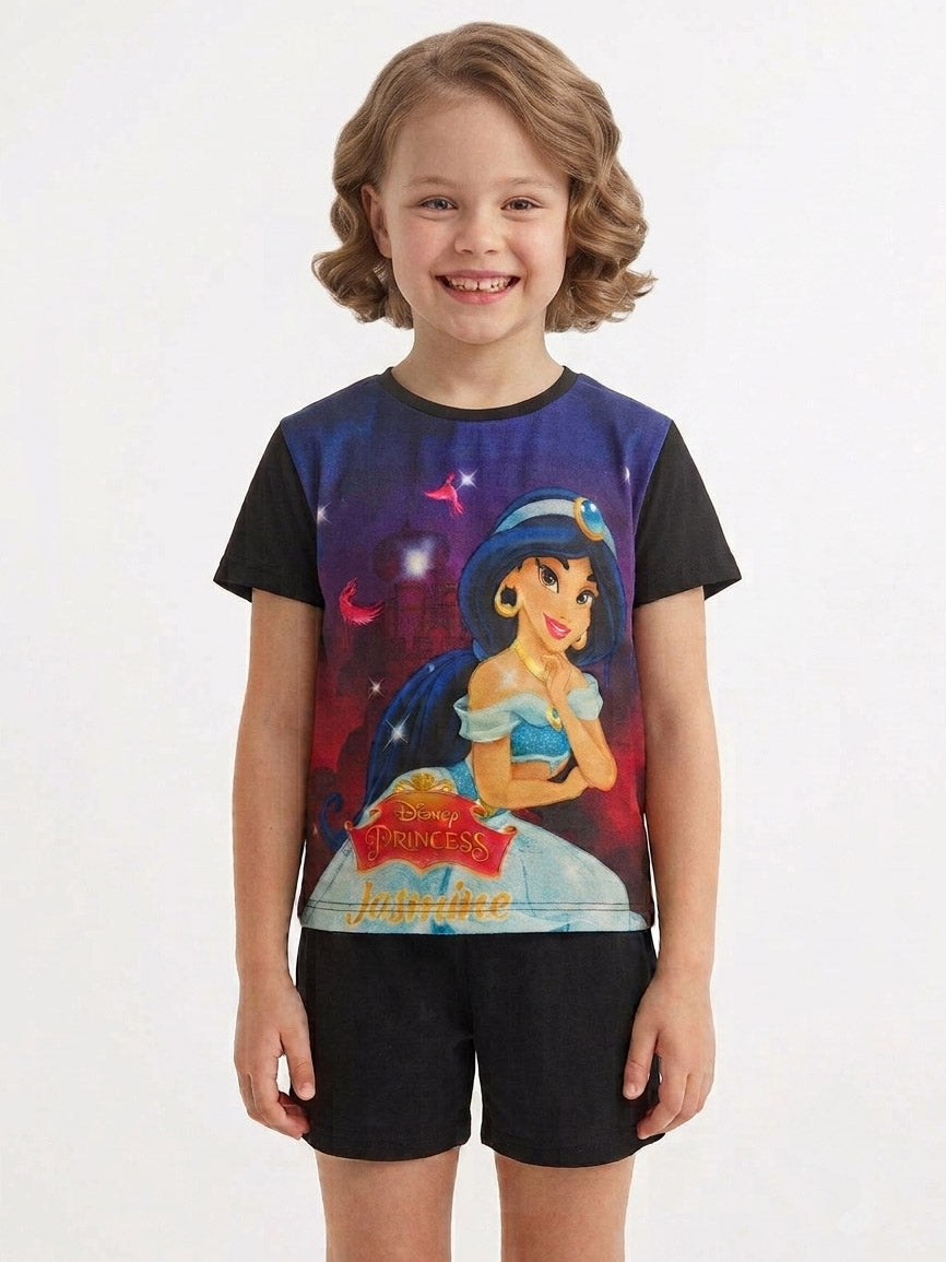 Girls Printed Shorty Set
