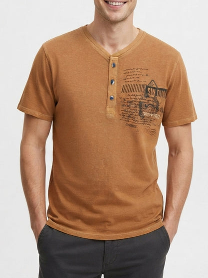 Mens Henley T Shirt
