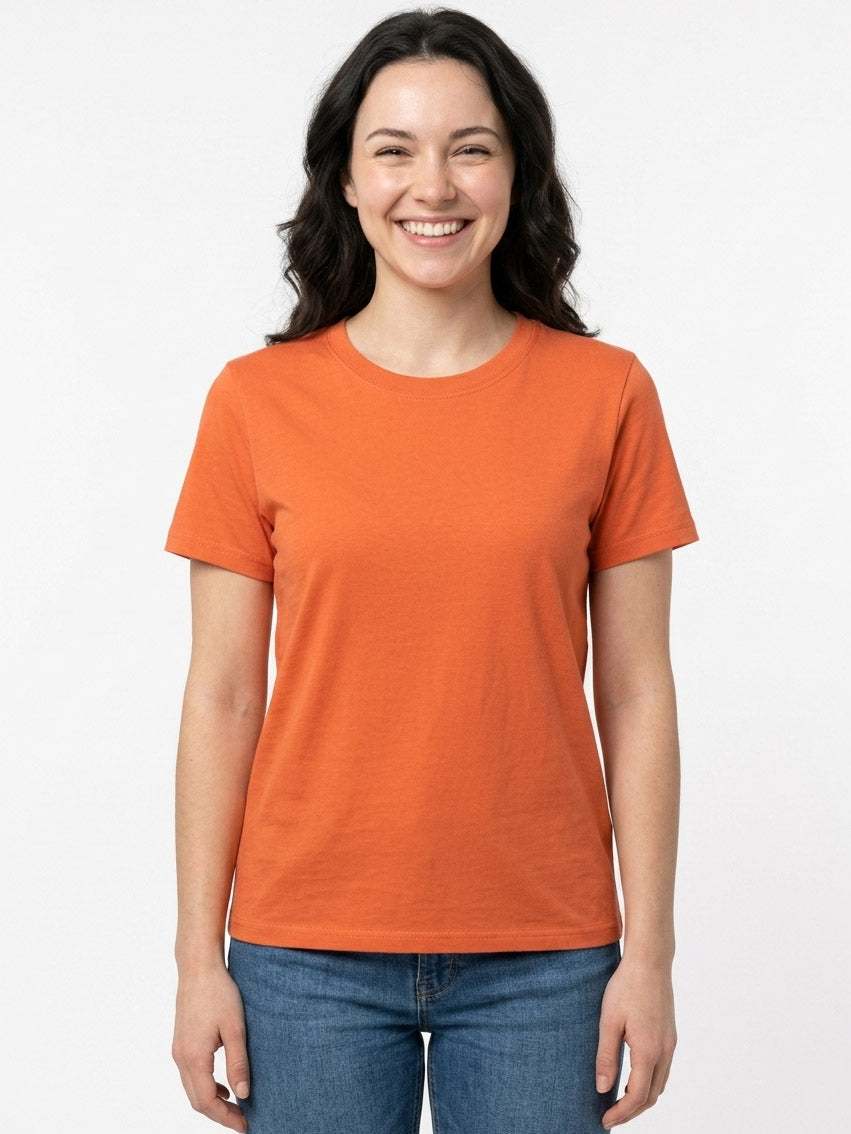 Ladies Crew Neck Mixed T Shirts