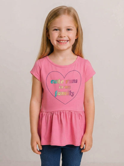 Girls Printed Fancy Top