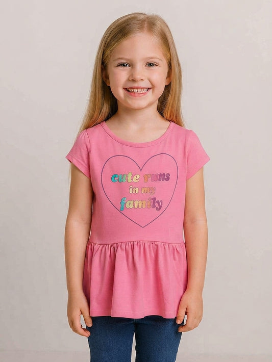 Girls Printed Fancy Top