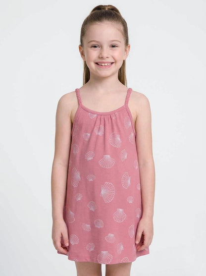 Girls Printed Strappy Dress