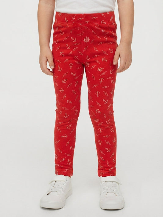 Girls Stretch Printed Leggings