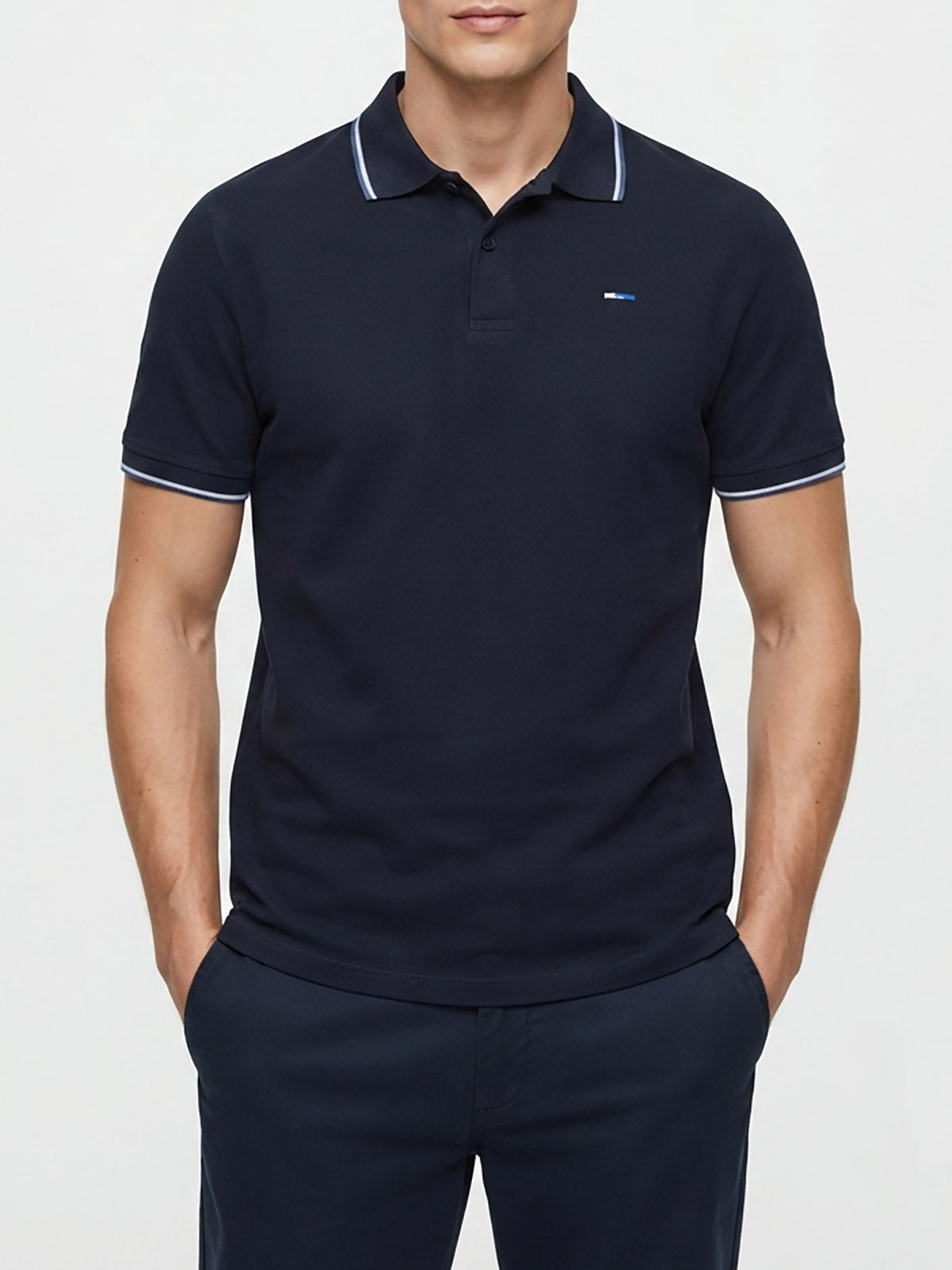 Mens Short Sleeve Black Polo