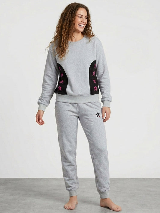 Ladies Jogging Set Grey