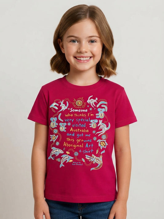 Girls T Shirt Fuchsia