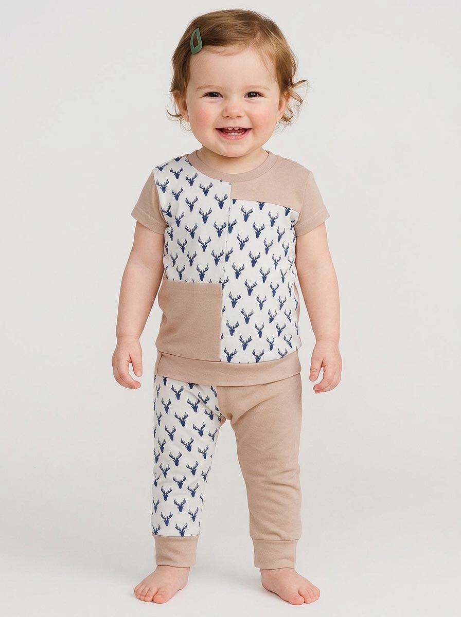 Baby Girls Printed Pyjama Set