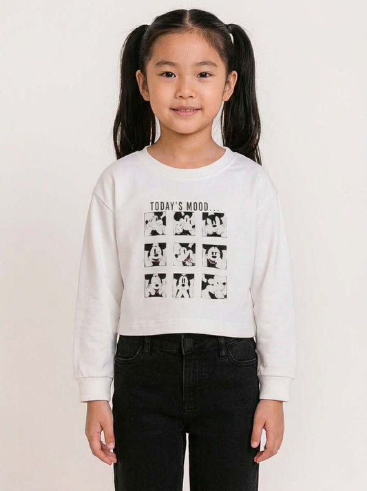 Girls Cropped Sweatshirt