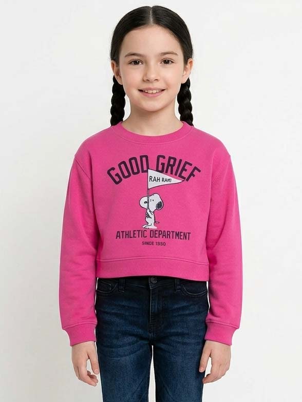 Girls Cropped Sweatshirt