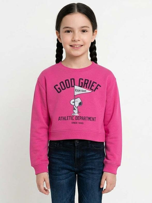 Girls Cropped Sweatshirt