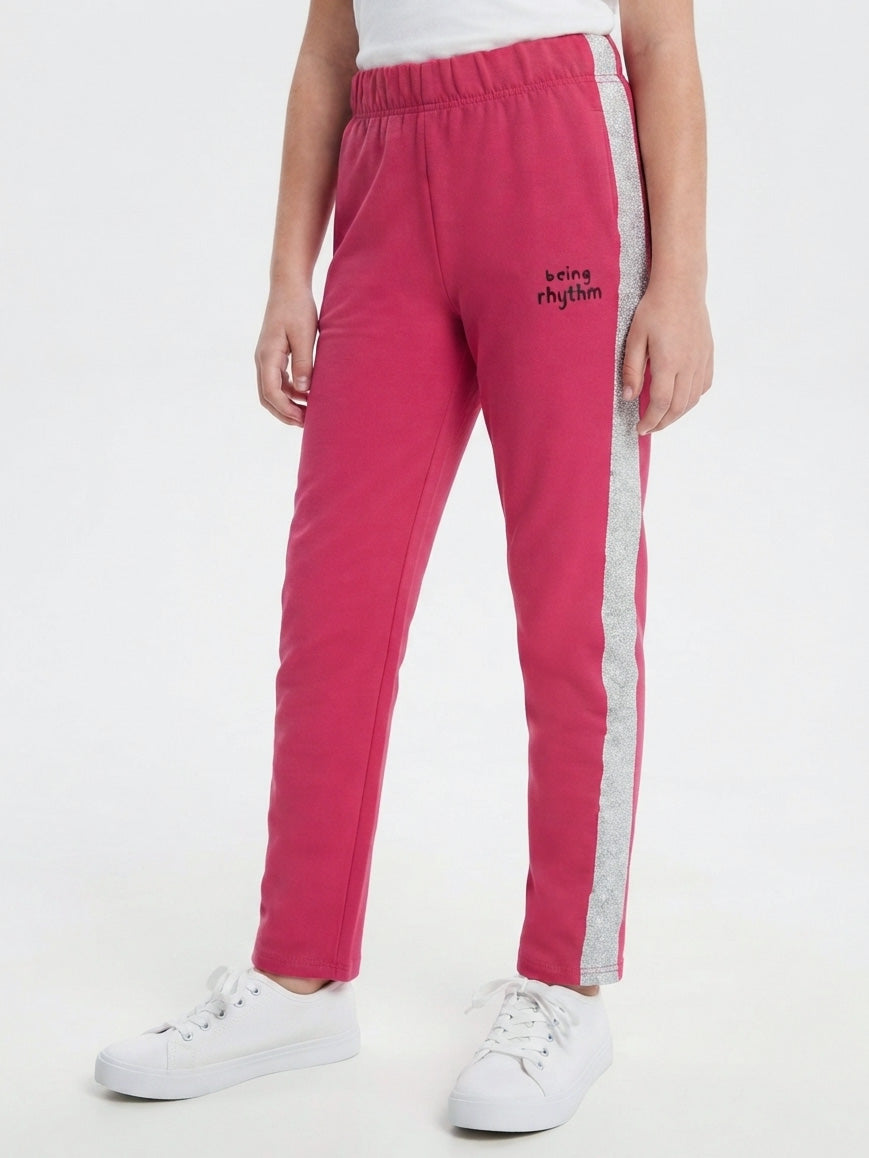 Girls French Terry Winter Pant Fuchsia