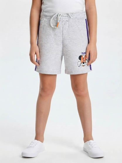 Girls French Terry Grey Shorts