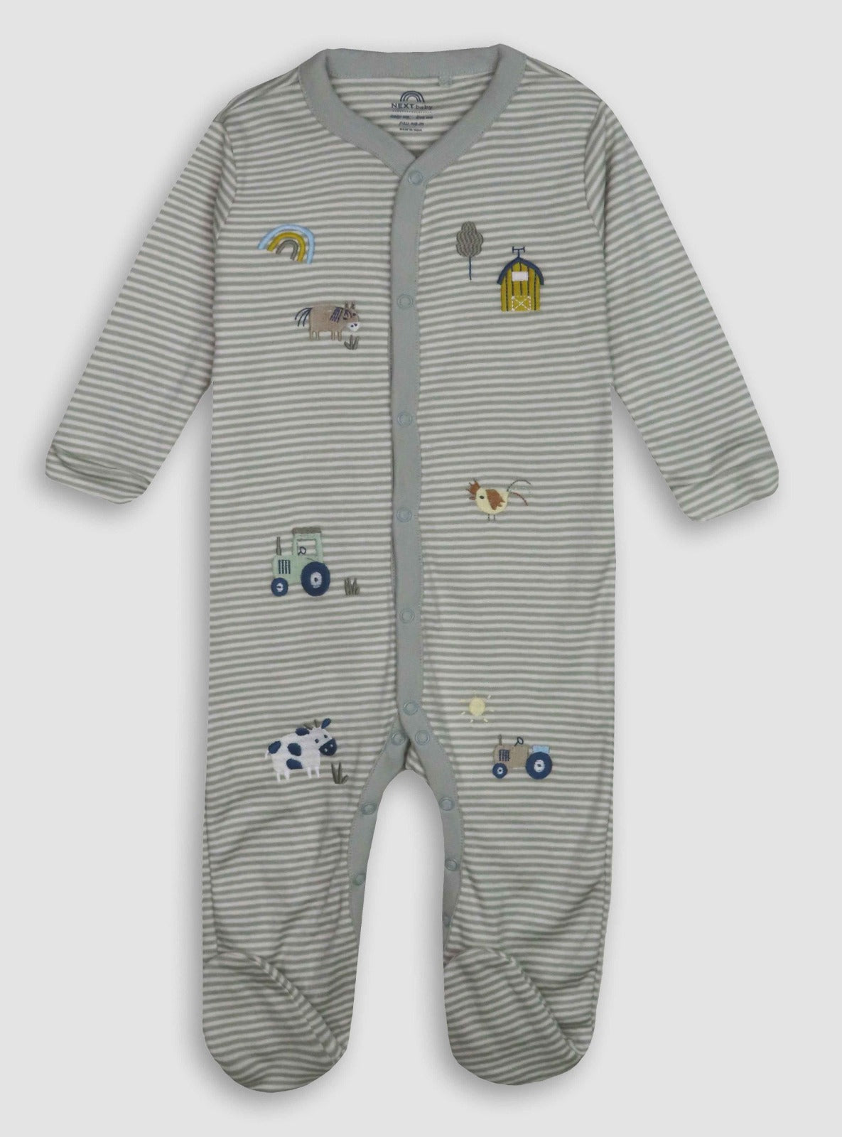 Just Born Baby 3 pack Sleepsuits Assorted