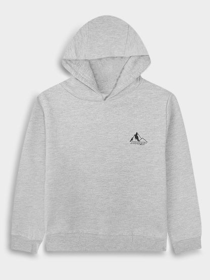 Boys Hooded Pullover Grey Sweatshirt