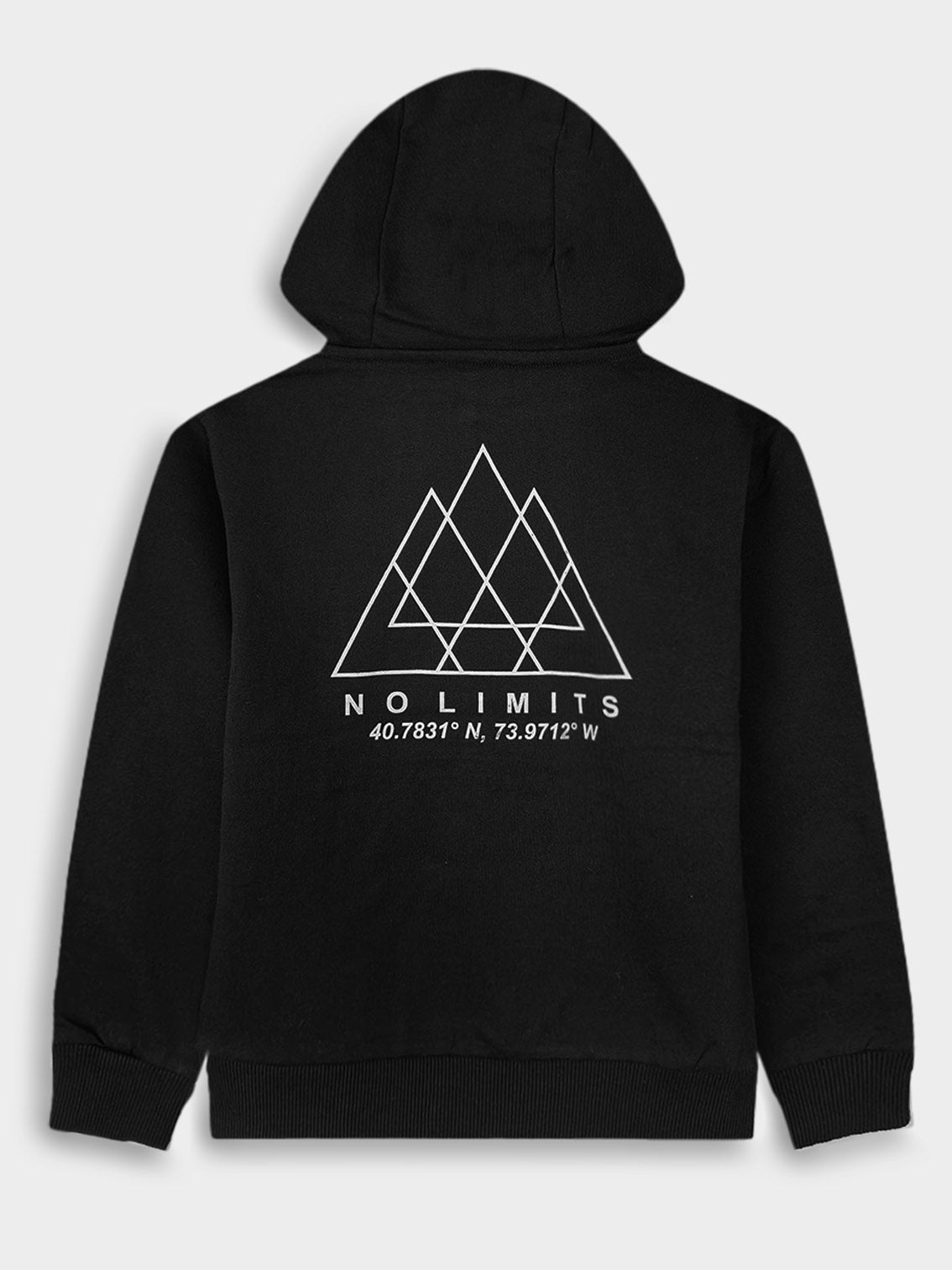 Boys Hooded Pullover Black Sweatshirt