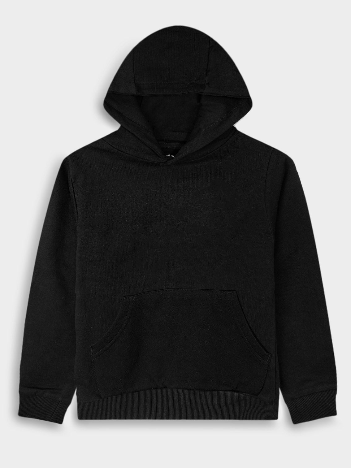 Boys Hooded Pullover Black Sweatshirt