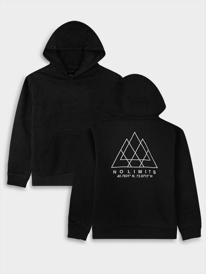 Boys Hooded Pullover Black Sweatshirt