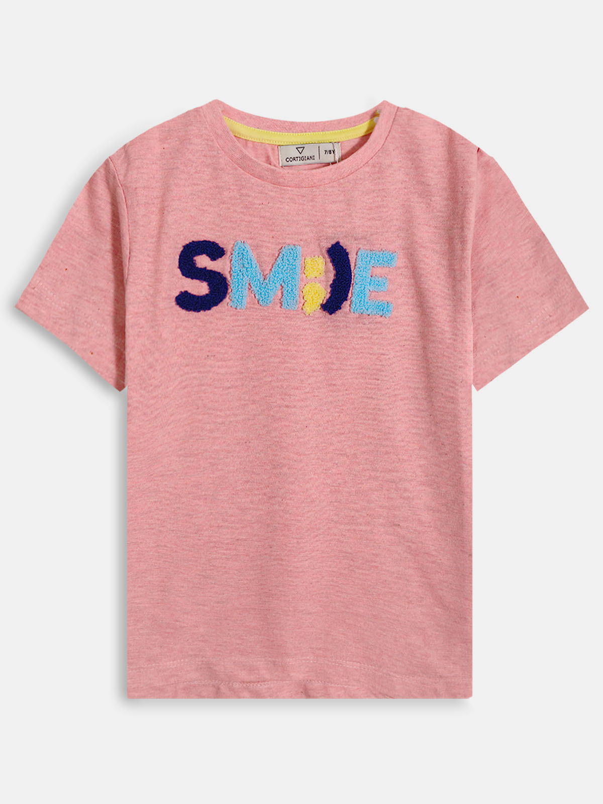 Girls Pink Applique T Shirt