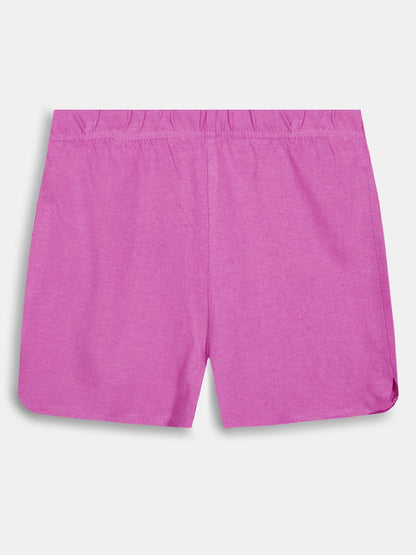Girls Knit Violet Shorts