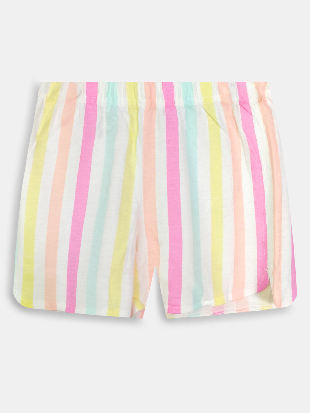 Girls Striped Knit Shorts