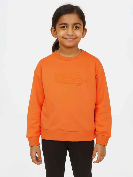 Girls French Terry Pullover Sweatshirt
