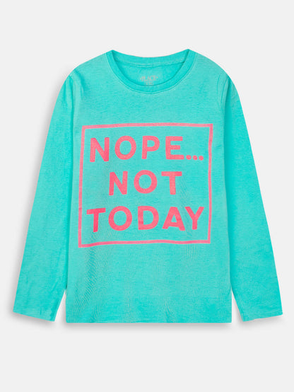 Girls Long Sleeve Printed T Shirt