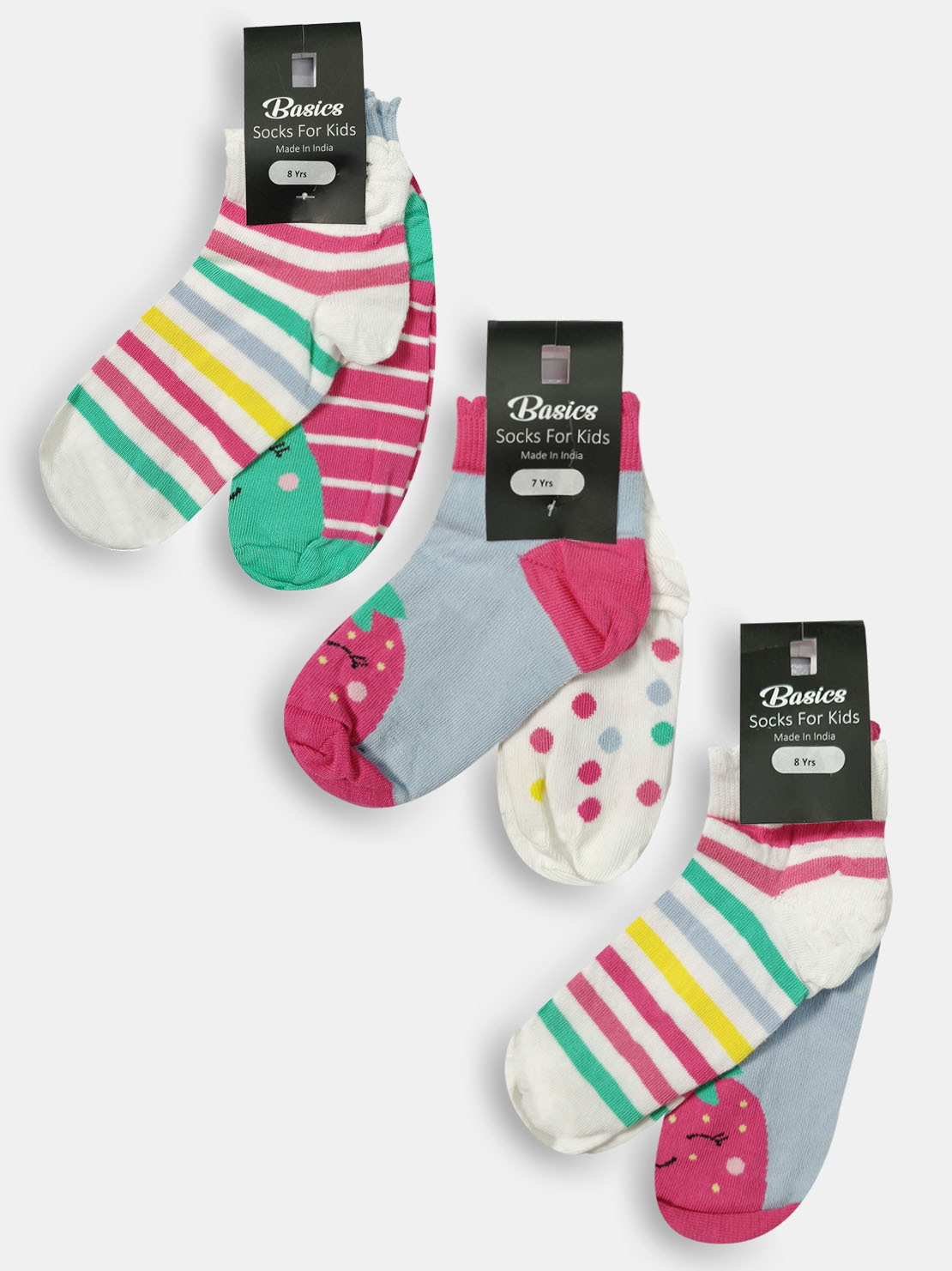 Girls Socks 2-pairs-pack