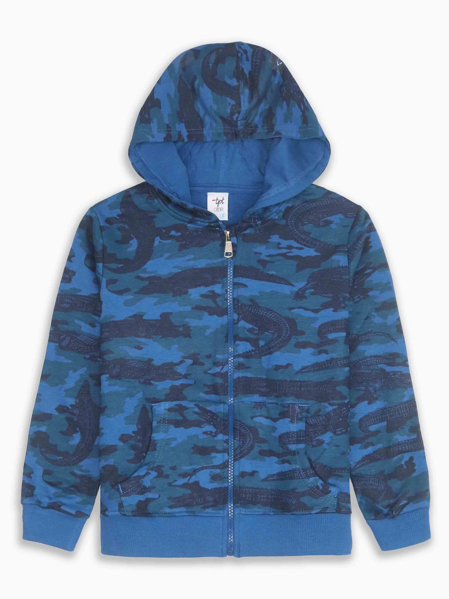 Boys Hooded Full Zipper Sweatshirt