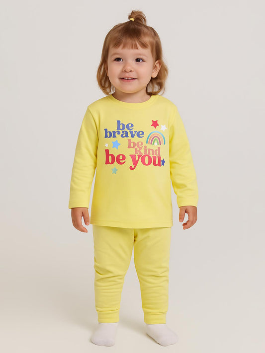 Girls Printed Pyjama Set