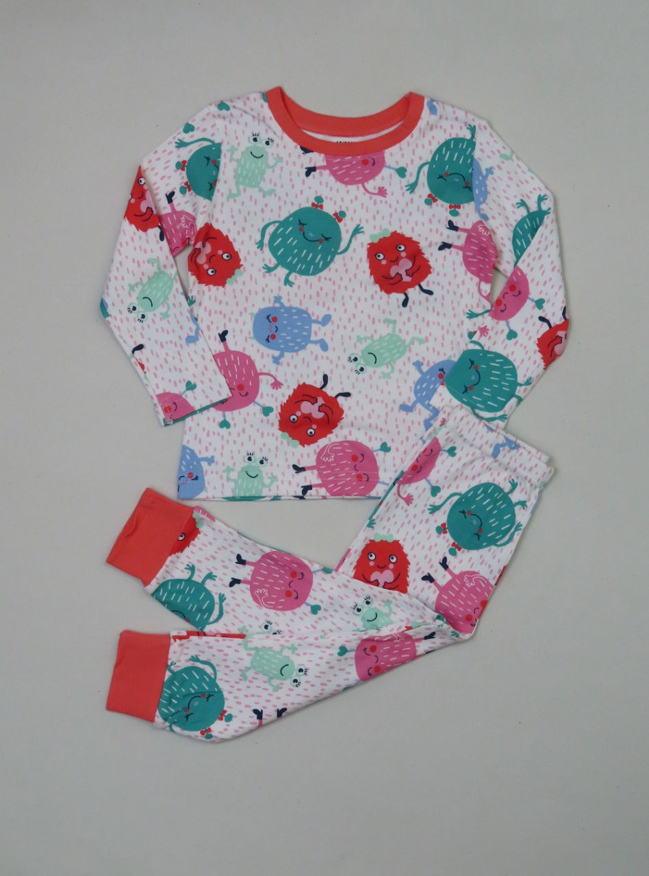 Girls Printed Pyjama Set
