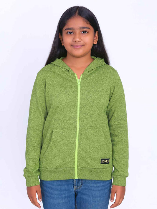 Girls Full Zipper Sweatshirt