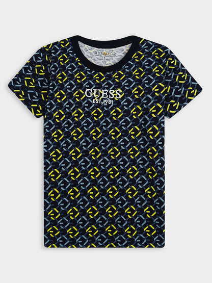 Boys Navy AOP T-Shirt