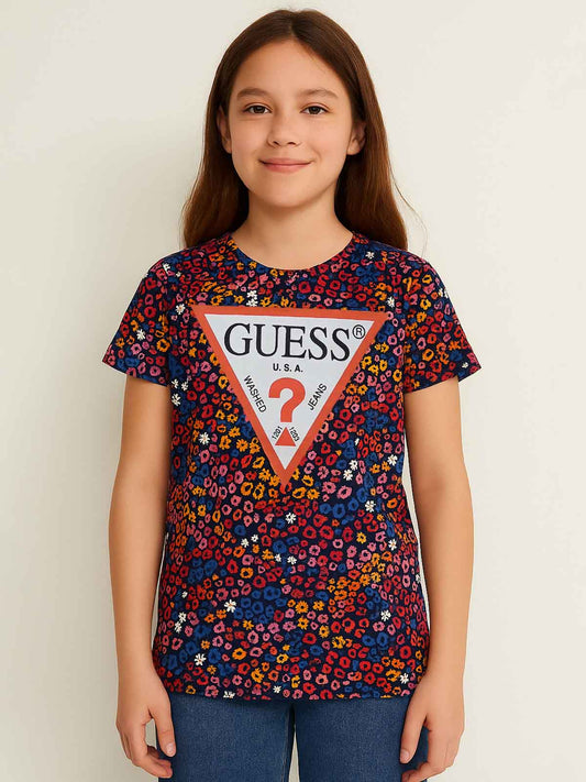 Girls Floral Printed T-Shirt