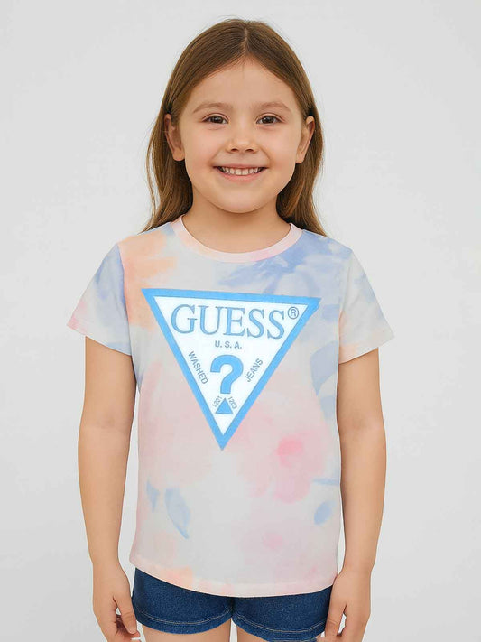 Girls Pink Printed T-Shirt