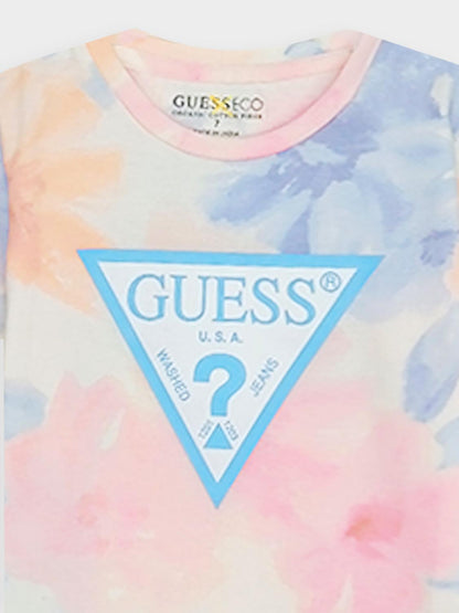 Girls Pink Printed T-Shirt