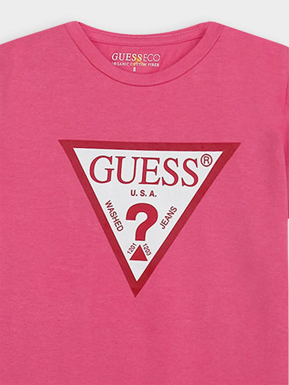 Girls Printed Coral T-Shirt