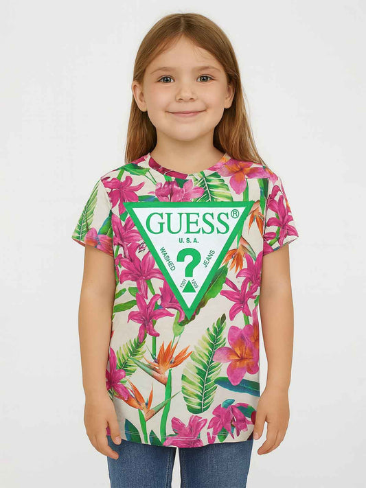 Girls Floral Printed T-Shirt