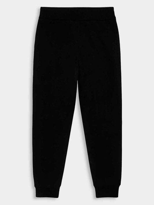 Boys Fleece Black Jogger