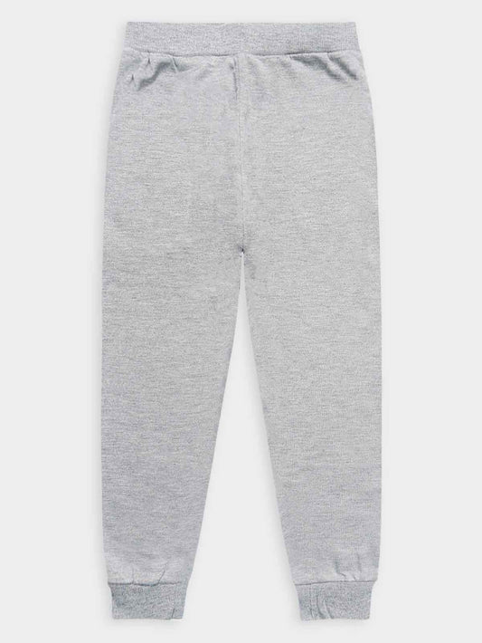 Boys Fleece Grey Melange Jogger