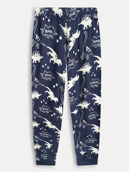 Boys Navy AOP Pyjama Set