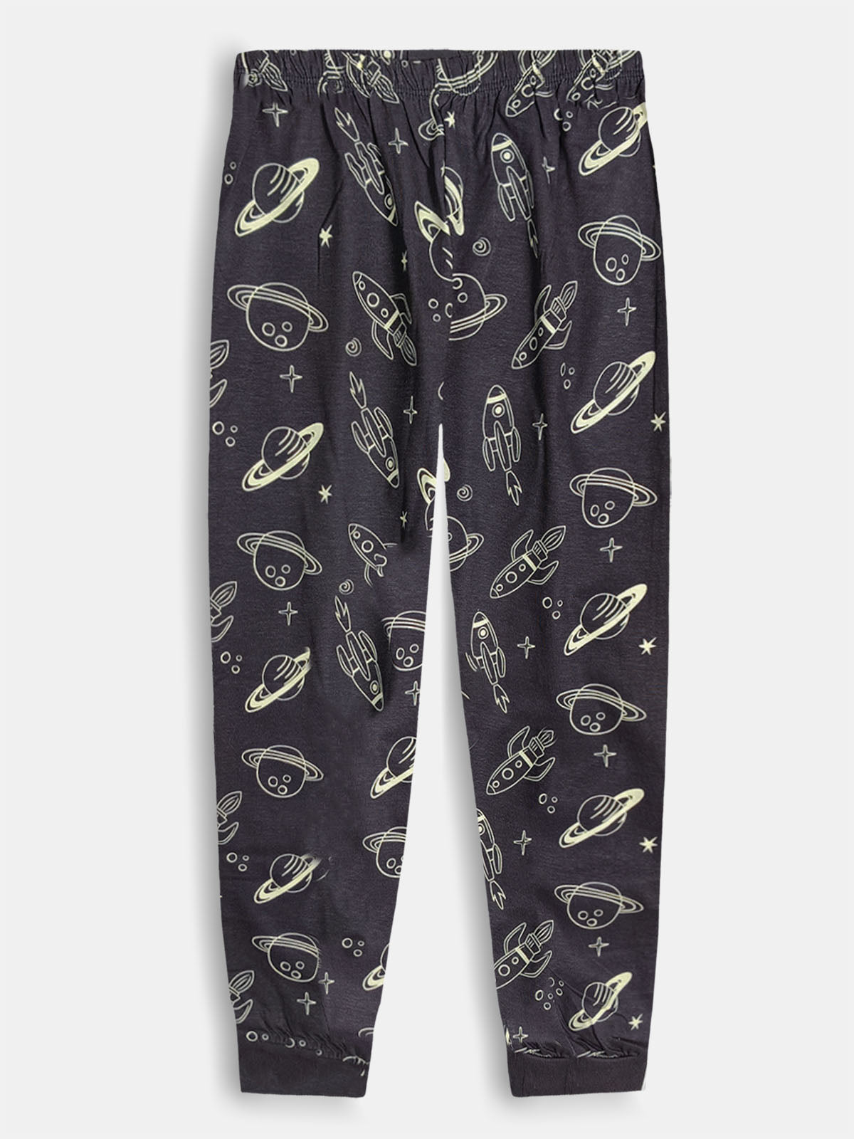 Boys Black AOP Pyjama Set
