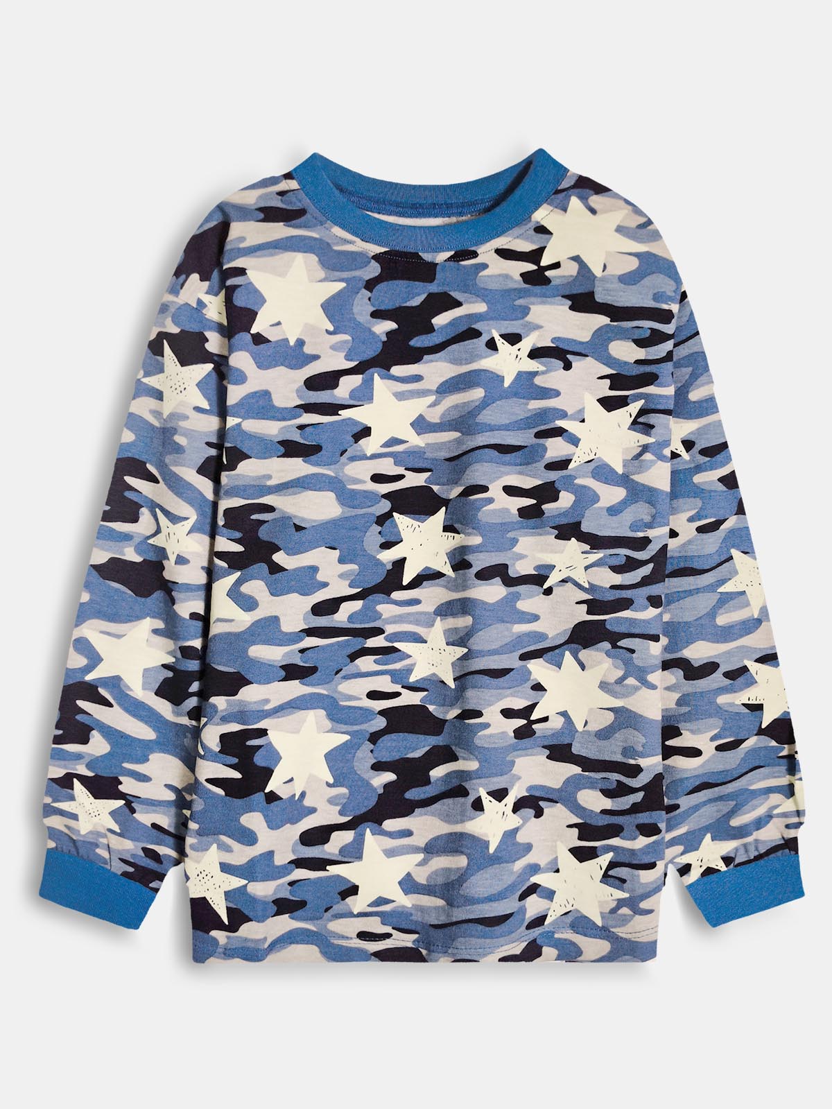 Boys Camo Printed Pyjama Set