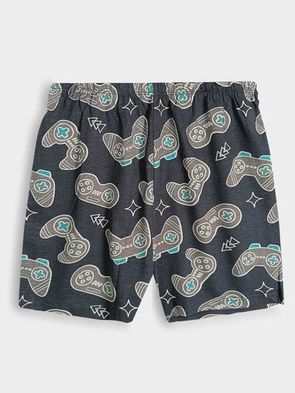 Boys Gamer Print Shorty Set